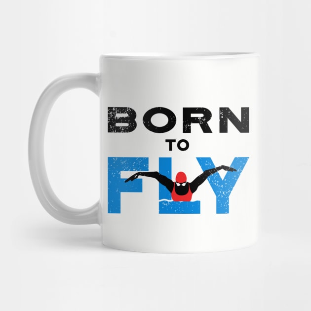 Born to Fly Womens Swimming by atomguy